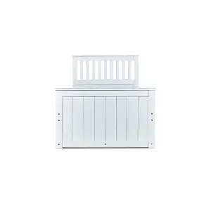 Captain White 3 Drawer Wooden Single Storage Bed