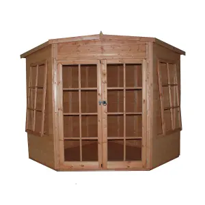 Shire Hampton 10x10 ft Pent Wooden Summer house - Assembly service included