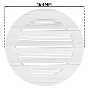 150mm circular vent ducting cover for bathrooms or kitchens