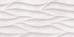 Valeria Cemento White Decor Matt Brutalist Effect 100mm x 100mm Rectified Ceramic Wall Tile SAMPLE