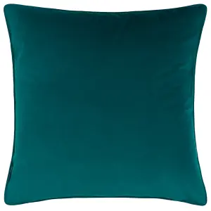 Paoletti Tayanna Metallic Velvet Piped Feather Filled Cushion