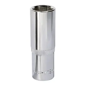 Sealey WallDrive Socket 19mm Deep 1/2" Drive Fully Polished Finish Tool SP1219D