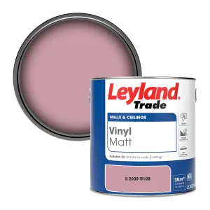 Leyland Trade Vinyl Matt Walls & Ceilings Emulsion Paint (S 2030-R10B) 2.5L