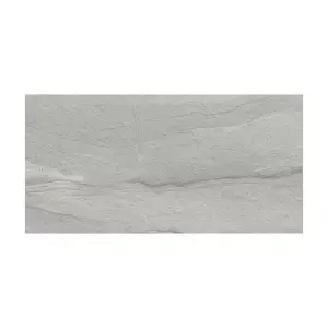 Johnson Tiles Sabana Slate Matt Stone effect Textured Ceramic Indoor Wall Tile, Pack of 6, (L)600mm (W)300mm