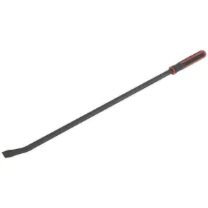 1220mm Heavy Duty 45 degree Pry Bar with Hammer Cap - Chromoly Steel Shaft - Soft Grip