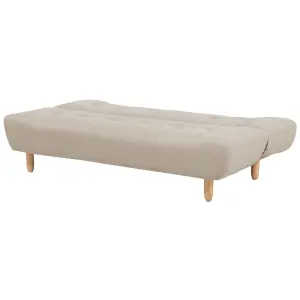 Sofa Bed ALSTEN Beige Symmetrical