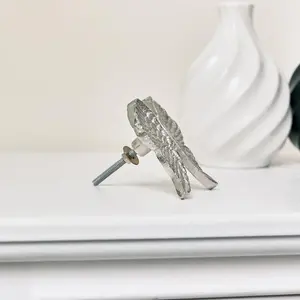 Melody Maison Metallic Silver Angel Wings Drawer Knob