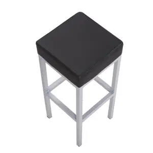 Cordish Upholstered Counter Stool with Metal Frame Black