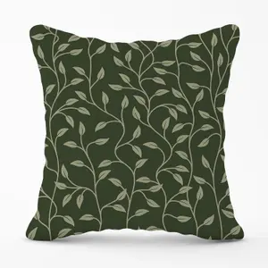 Green Shrub With Leaves Outdoor Cushion 45cm x 45cm