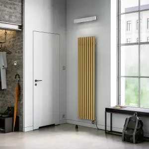 Terma 230V 1kW Brass Smart Vertical Oil-filled radiator