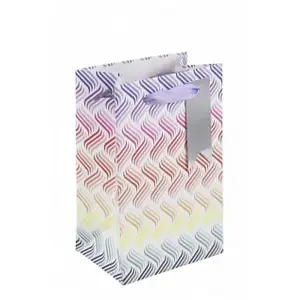 Eurowrap Waves Perfume Wave Gift Bag (Pack of 6) Multicoloured (One Size)