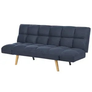 Beliani Retro Sofa Bed INGARO Navy Blue