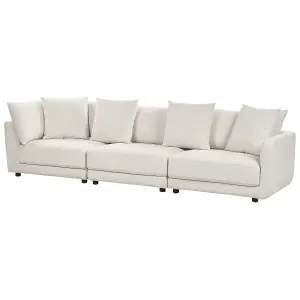 3 Seater Fabric Sofa Off-White SIGTUNA