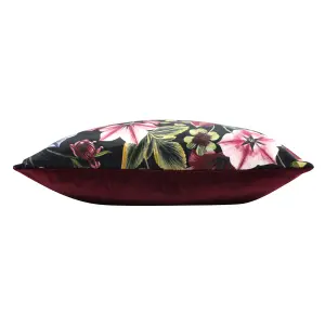 Evans Lichfield Midnight Garden Floral Rectangular Feather Rich Cushion