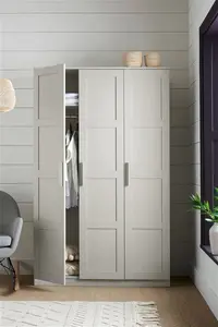 Next Grey Flynn Triple Wardrobe - Grey