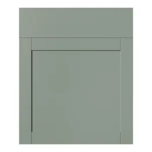 GoodHome Ashmead Matt reed green Shaker Drawerline Cabinet door (W)600mm (H)715mm (T)16mm