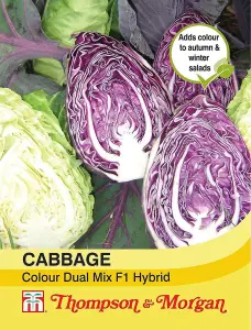 Cabbage Colour Dual Mix 1 Seed Packet (60 Seeds)