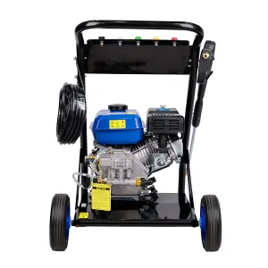 POLLOR Petrol Pressure Washer 7HP 3200 PSI With 5 Nozzles Jet Wash High Power 221 Bar