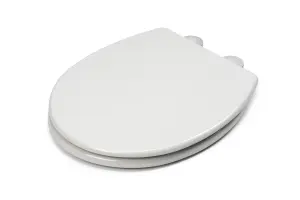 Croydex Lugano Flexi Fix Grey Wood Toilet Seat