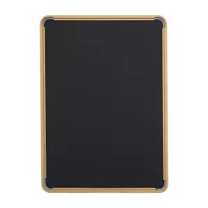 50cm W x 70cm W Rectangular Wall Mounted Gold Metal Framed Bathroom Mirror Decorative