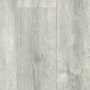 White Modern Wood Effect Anti-Slip Vinyl Flooring for Home, Shops, Offices, 2.8mm Thick Vinyl Sheet-5m(16'4") X 2m(6'6")-10m²