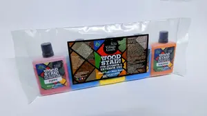 Village Green Ready to Use Wood Stain - Water Based, Eco Friendly, Premium Quality (10 x Vibrant Colours - Sample Pack)