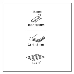 GoodHome Hotham Natural Oak Engineered Real wood top layer flooring, 1.35m²