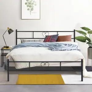 Aaru Bed Frame Black / Double (4'6)