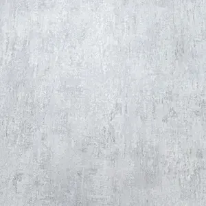 Plain Grey Concrete Effect Wallpaper Textured Distressed Silver Metallic Vinyl