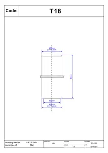 McAlpine T18 1.5" Pushfit Straight Overflow Connector