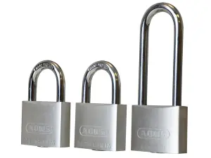 ABUS Mechanical 64TI/40mm TITALIUM™ Padlock Triple Pack (1 Long Shackle)