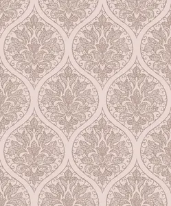 Galerie Emporium Pink Ogee Embossed Wallpaper