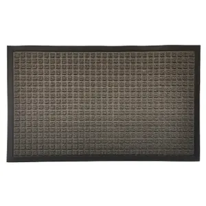 GoodHome Boykins Grey Geometric Barrier mat, 45cm x 75cm