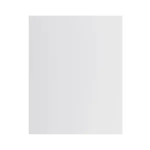 GoodHome Garcinia Gloss light grey slab End panel (H)720mm (W)570mm