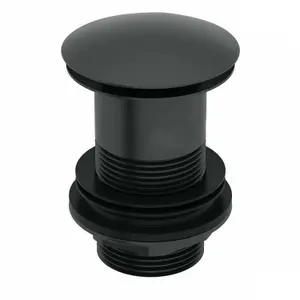 Matt Black Bottle Trap Basin/Sink Waste Adjustable Brass Extension Pipe Tube & Unslotted Full Cover Plug