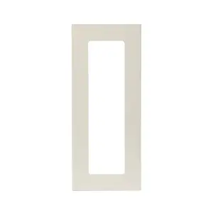 GoodHome Stevia Gloss cream Slab Glazed Cabinet door (W)300mm (H)715mm (T)18mm