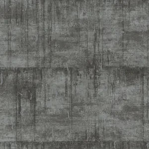 Galerie Air Collection Grey Metallic Aged Concrete Textured Wallpaper Roll