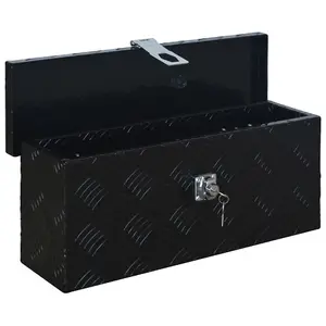 Berkfield Aluminium Box 485x140x200 mm Black