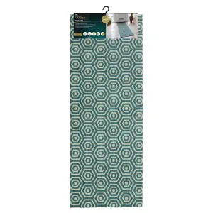 JVL Mega Runner Mat 57 x 150 cm, Geo Hex