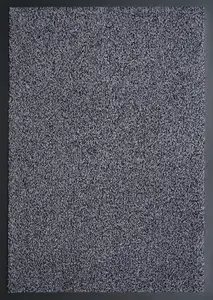 Non Slip Absorbent Dirt Trapper Rubber Edged Door Mats Silver Grey 80x120 cm