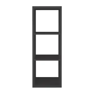 GoodHome Mixxit Grey Freestanding 3 shelf Rectangular Shelving unit, (H)1080mm (W)389mm