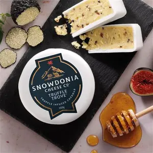 Truffle Trove Extra Mature Cheddar With Black Summer Truffle - 150G Waxed Cheese Truckle | Snowdonia Cheese Co