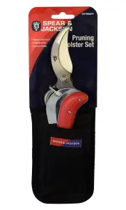 Spear & Jackson Razorsharp Bypass Secateurs and Pruning Tool Holster Set