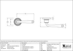 From The Anvil Polished Marine SS (316) Avon Round Lever on Rose Set (Beehive)