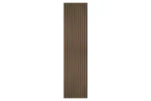 Fuse Acoustic Wooden Wall Panel in Smoked Oak, 2.4m x 0.6m