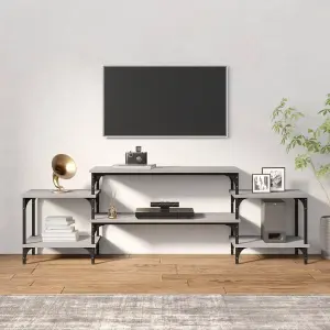 Berkfield TV Cabinet Grey Sonoma 157x35x52 cm Engineered Wood