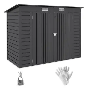 Garden Storage Shed Grey