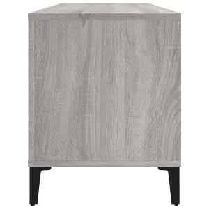 vidaXL Record Cabinet Grey Sonoma 100x38x48 cm Engineered Wood