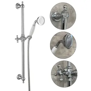 Bristan Regency Traditional Dual Control Mixer Shower Surface Mounted 110 130mm