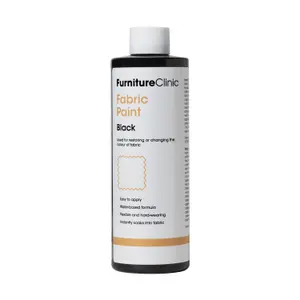 Furniture Clinic Fabric Paint, Black 250ml